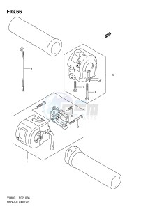 VL800 (E2) VOLUSIA drawing HANDLE SWITCH