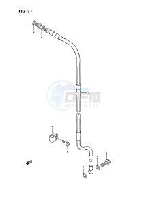 RM80 (E3) drawing FRONT BRAKE HOSE