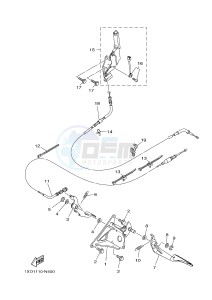 YXM700ES YXM700PSF VIKING EPS SPECIAL EDITION (1XPV) drawing PEDAL WIRE