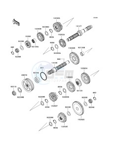 VN 1700 E [VULCAN 1700 CLASSIC] (9G-9FA) E9FA drawing TRANSMISSION