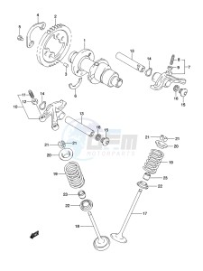 LT-A500XP Z drawing CAM SHAFT/VALVE