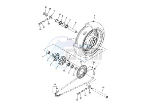 FZ1-S FAZER 1000 drawing REAR WHEEL