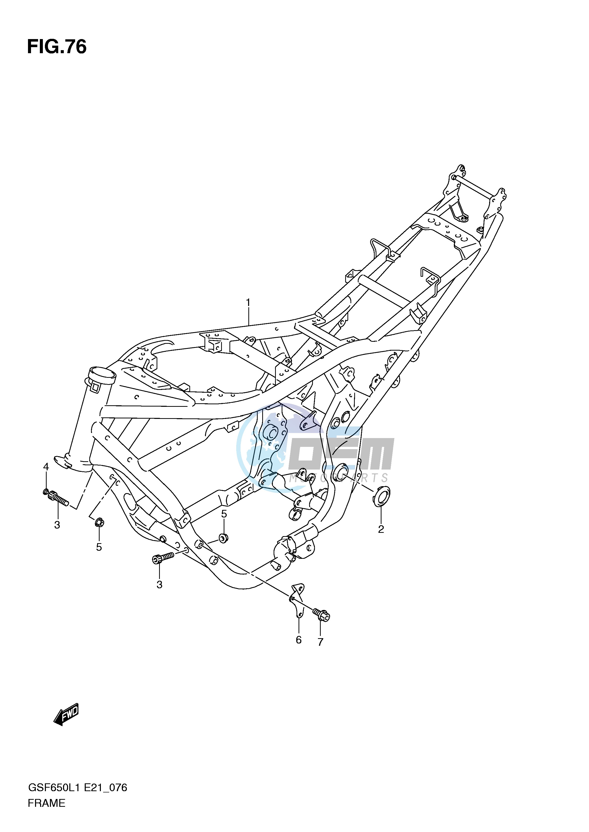 FRAME (GSF650L1 E21)