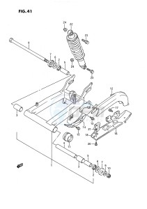 LT-F160 (P2) drawing REAR SWINGING ARM