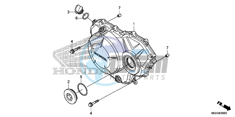 RIGHT CRANKCASE COVER (VFR1200X/XA/XL)