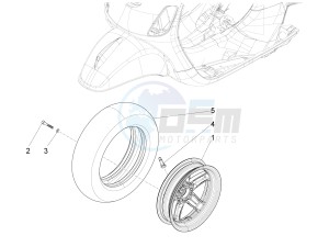 S 125 4T 3V ie drawing Front wheel