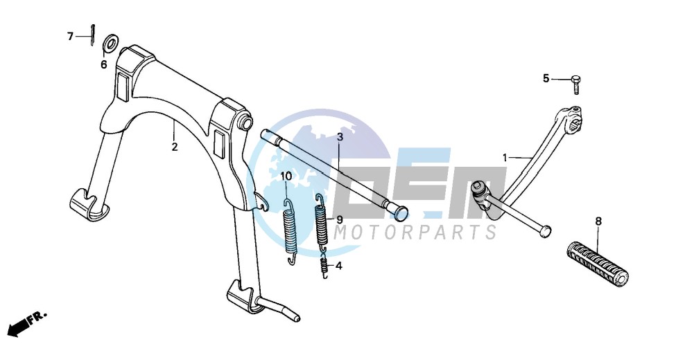 STAND/KICK STARTER ARM