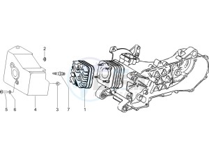 LX 50 2T 25 Kmh NL drawing Cylinder head cover