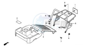 NH80MD drawing FRAME BODY REAR COVER/ LUGGAGE CARRIER