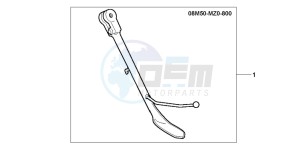 GL1500C drawing CHROME SIDE STAND