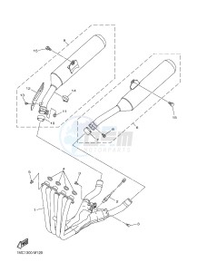 FJR1300A FJR1300A ABS (1MCG 1MCH) drawing EXHAUST