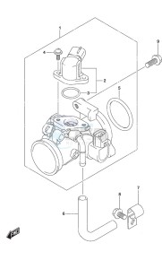 DF 20A drawing Throttle Body Non-Remote Control