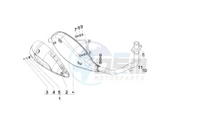 BOULEVARD - 150 CC 4T E3 drawing EXHAUST