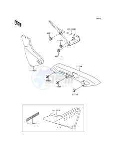 ZR 550 B [ZEPHYR] (B1-B4) [ZEPHYR] drawing SIDE COVER_CHAIN CASE-- ZR550-B4- -