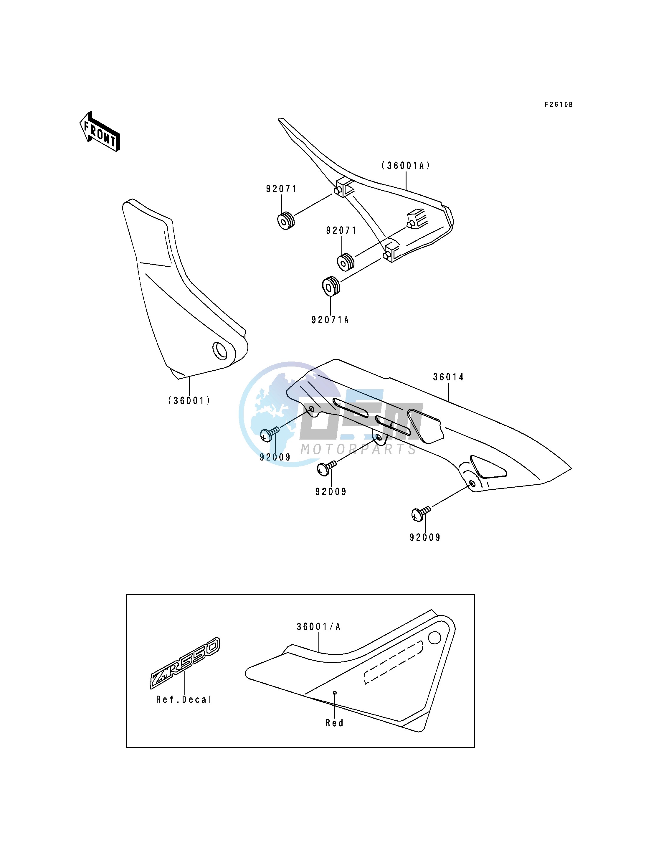 SIDE COVER_CHAIN CASE-- ZR550-B4- -