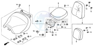 VT1100C2 drawing SEAT (VT1100C2)