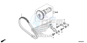 TRX500FM6H Europe Direct - (ED) drawing CAM CHAIN/TENSIONER