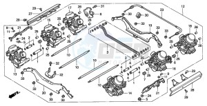 GL1500CT VALKYRIE drawing CARBURETOR ASSY.