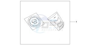 CBR600RR9 Europe Direct - (ED / MME) drawing TANKPAD / FUEL LID COVER