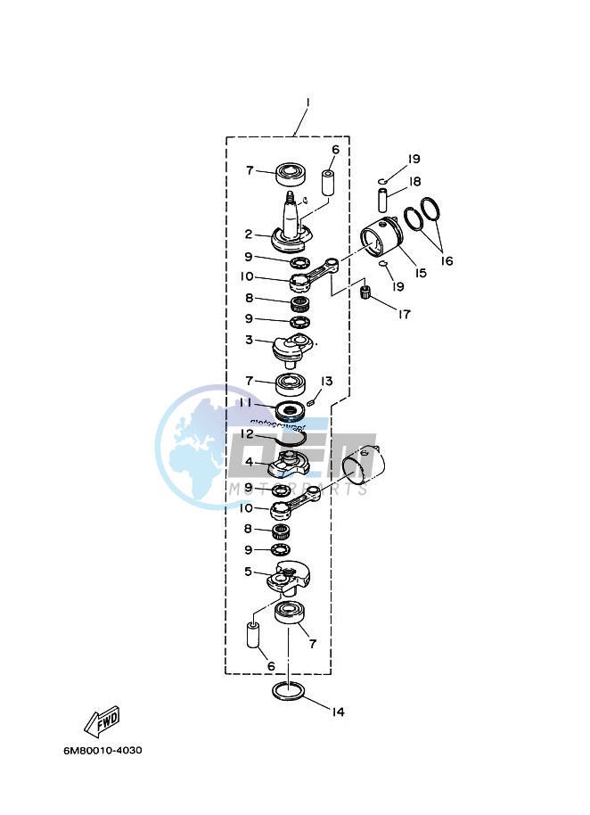 CRANKSHAFT--PISTON