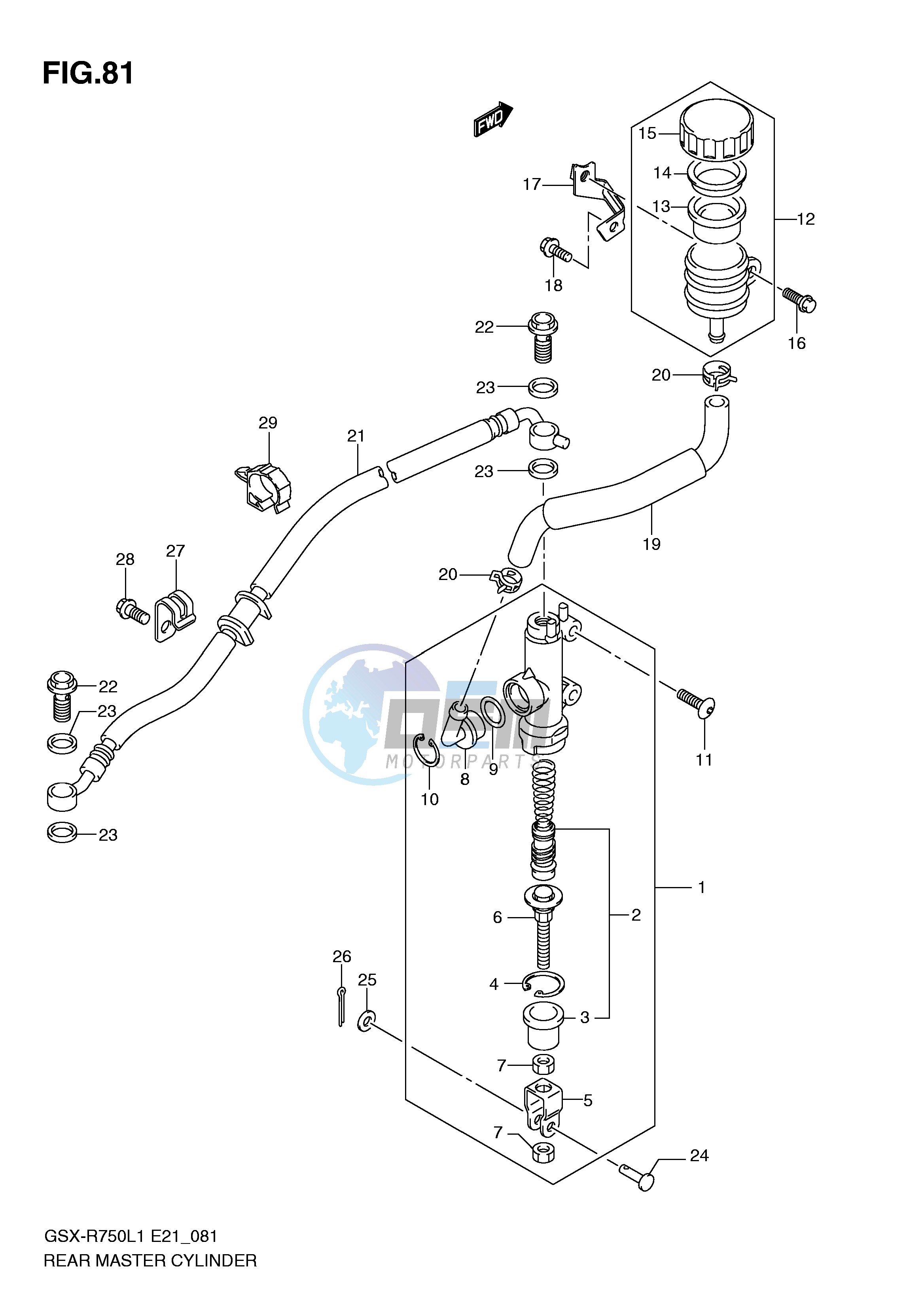 REAR MASTER CYLINDER