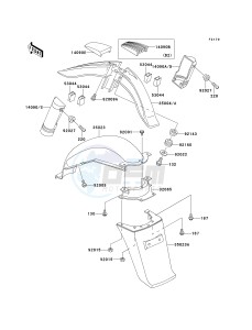 AN 110 D (D2-D3) drawing FENDERS