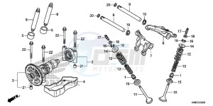 TRX680FAH Europe Direct - (ED) drawing CAMSHAFT/VALVE