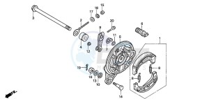 C90M drawing REAR BRAKE PANEL