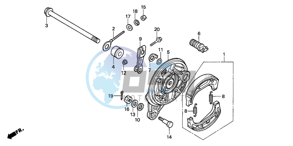 REAR BRAKE PANEL