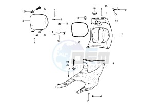 Zip 50 4T drawing Glove compartment-footboard