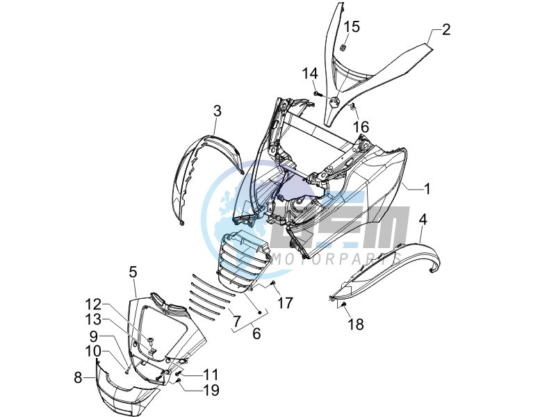 Front shield