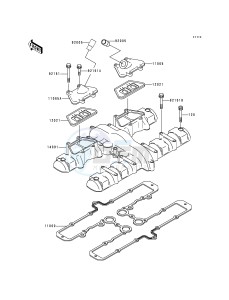 ZR 750 F [ZR-7] (F1) drawing CYLINDER HEAD COVER