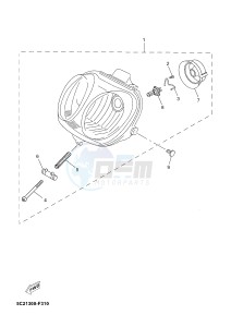 YN50F OVETTO 4 (2ACE) drawing HEADLIGHT