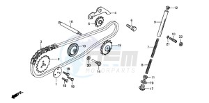 C90Z 50 drawing CAM CHAIN/TENSIONER