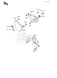 KE 175 D [KE175] (D4-D5) [KE175] drawing SIDE COVERS_CHAIN COVER -- 82-83 KE175-D4_D5- -