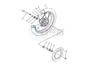 XT X 660 drawing FRONT WHEEL