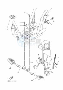 ED06 drawing STAND & FOOTREST