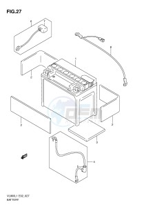 VL800 (E2) VOLUSIA drawing BATTERY