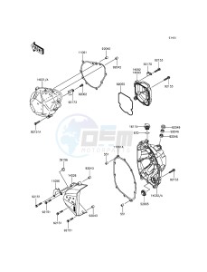 Z800 ZR800CFF UF (UK FA) XX (EU ME A(FRICA) drawing Engine Cover(s)