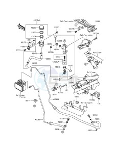 NINJA 300 ABS EX300BEF XX (EU ME A(FRICA) drawing Rear Master Cylinder