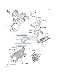 VERSYS KLE650CCF XX (EU ME A(FRICA) drawing Radiator