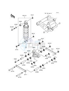 Z800 ABS ZR800DFF UF (UK FA) XX (EU ME A(FRICA) drawing Suspension/Shock Absorber