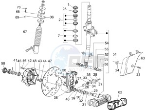 LX 50 4T NL drawing Fork - steering tube - Steering bearing unit