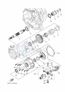 YXZ1000ETS YXZ10YESKS (B5H3) drawing MIDDLE DRIVE GEAR