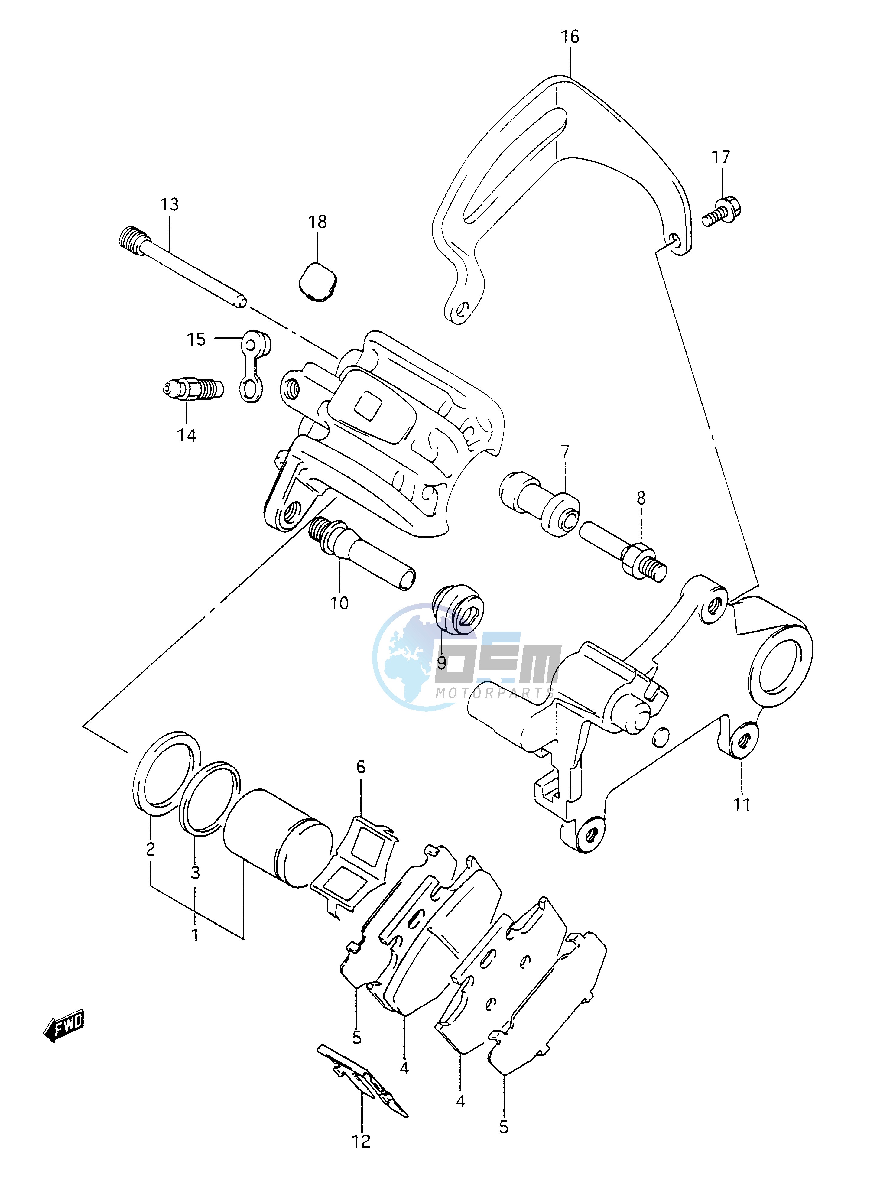 REAR CALIPER (MODEL L M)