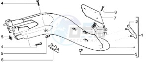 Liberty 125 drawing Rear mudguard