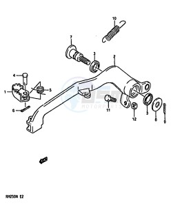 RM250 (K-L-M-N) drawing REAR BRAKE