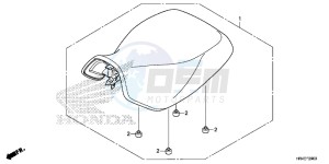 TRX500FE1H Europe Direct - (ED) drawing SEAT