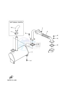 EDL7000SE/SDE EDL7000SED DIESEL 800 (Q9CN) drawing EXHAUST 2