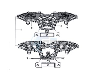 CRUISYM 300 (L8) EU drawing TAIL LIGHT